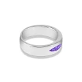 BM-R-335 Pierścionek Memorialny Unisex z drobnymi kryształkami - THREE TOGETHER