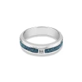 BM-R-337 Pierścionek Memorialny Unisex z drobnymi kryształkami - REMEMBRANCE