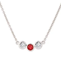 Naszyjnik z prochami / włosami / sierścią w żywicy Memorialny - THREE OF US