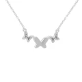 BM-P-126 Naszyjnik Memorialny z drobnymi kryształkami - BUTTERFLIES