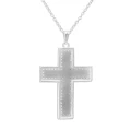 BM-P-130 Naszyjnik Memorialny Unisex z drobnymi kryształkami - CROSS