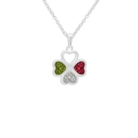 Naszyjnik z prochami / włosami / sierścią w żywicy Memorialny - CLOVER