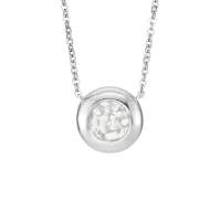 Naszyjnik z prochami / włosami / sierścią w żywicy Memorialny - RONDURE