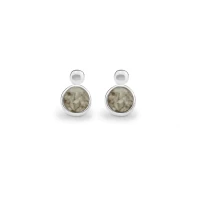 Kolczyki z prochami / włosami / sierścią w żywicy Memorialne - DELICATE DROP