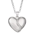 BM-SFP-1118 Naszyjnik Relikwiarz z drobnymi kryształkami - HEART