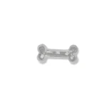 Amulet / zawieszka / charms do szklanego sekretnika z prochami / włosami / sierścią w żywicy - MAŁA KOŚĆ