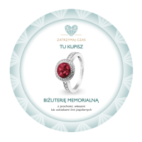 Naklejka na witrynę – TU KUPISZ BIŻUTERIĘ MEMORIALNĄ
