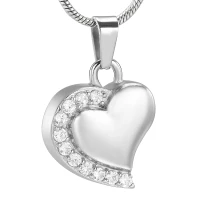 Naszyjnik / relikwiarz na prochy ze stali szlachetnej SERDUSZKO