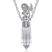 Naszyjnik / relikwiarz na prochy z kamienia naturalnego ANGEL