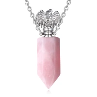 Naszyjnik / relikwiarz na prochy z kamienia naturalnego WINGS