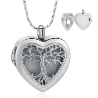 Puzderko/naszyjnik na prochy ze stali szlachetnej PUZDERKO Z DRZEWEM