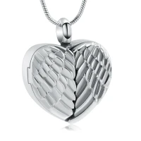Puzderko/naszyjnik na prochy ze stali szlachetnej PUZDERKO SERCE OTWIERANE